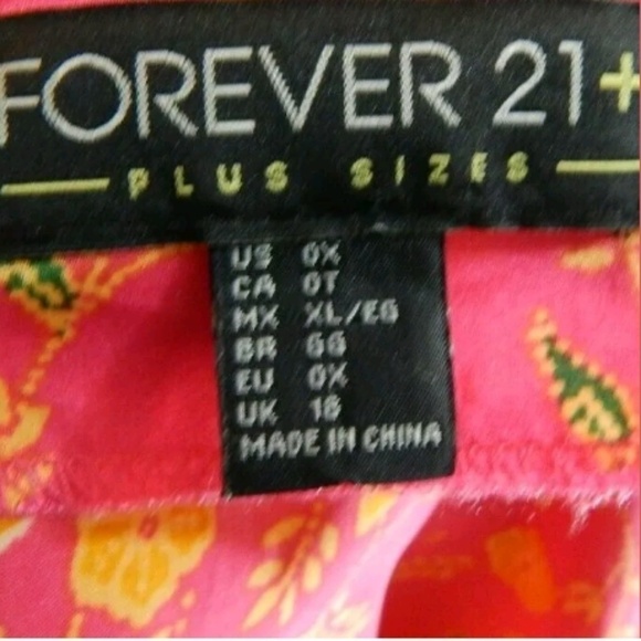 Forever 21 Plus Floral Satin Cold Shoulder Top - Picture 5 of 5